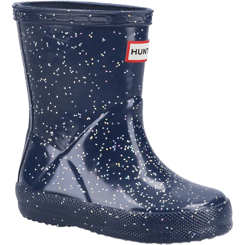 Puss N Boots Hunter Kids First Classic Giant Glitter Rain Boots