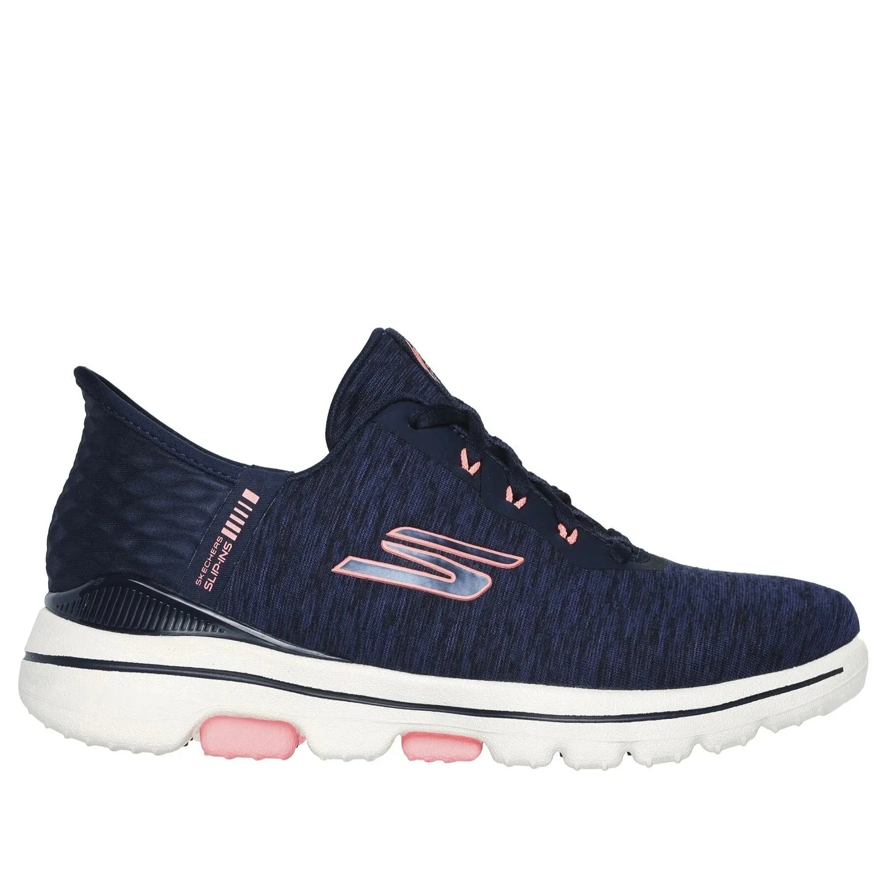 Slip On Cheetah Print Women's Skechers Slip-ins: Go Golf Walk 5 Navy/Pink