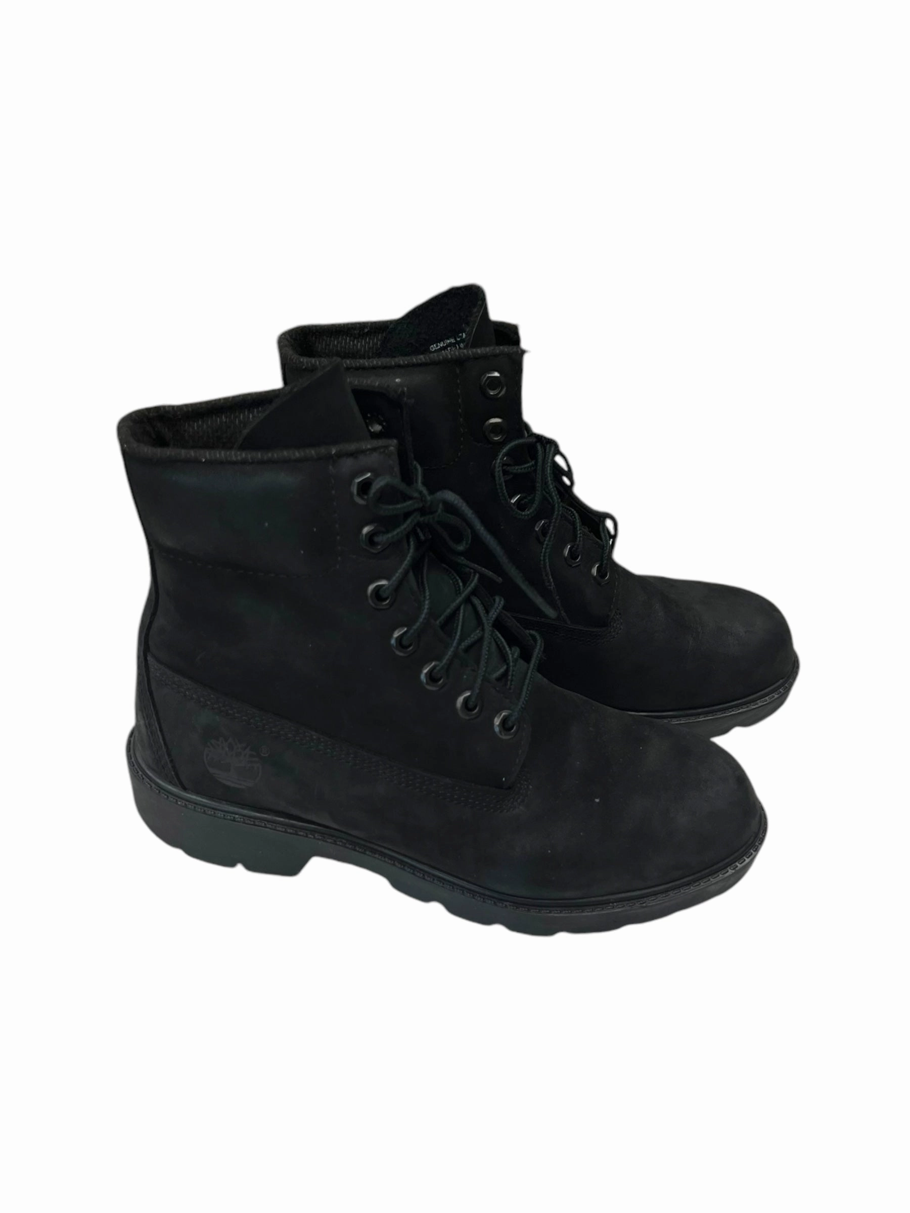 Studded Heeled Ankle Boots Boots Ankle Flats By Timberland In Black, Size: 7