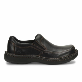 Born Men's Blast III - Black Full Grain Sport Loafers