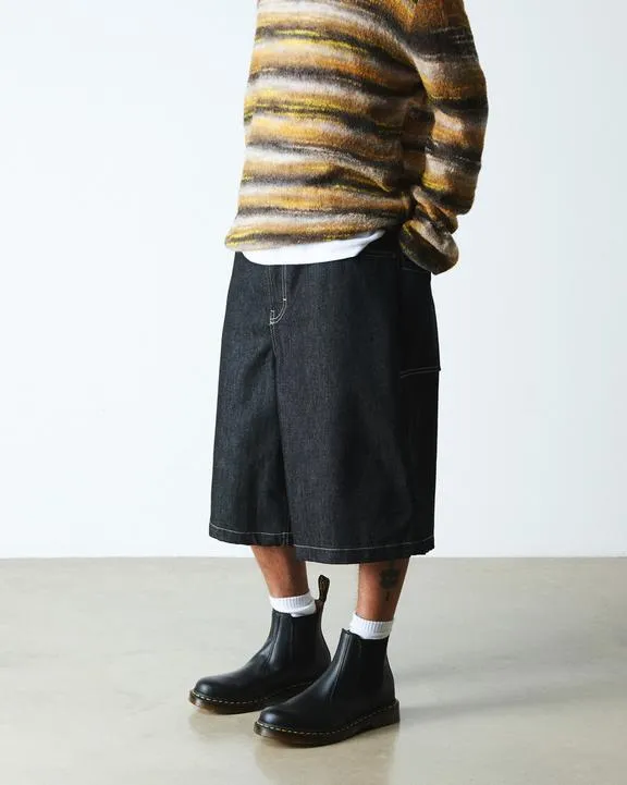 Steel Toe Waterproof Boots 2976 Yellow Stitch Smooth Leather Chelsea Boots - Black - Mens