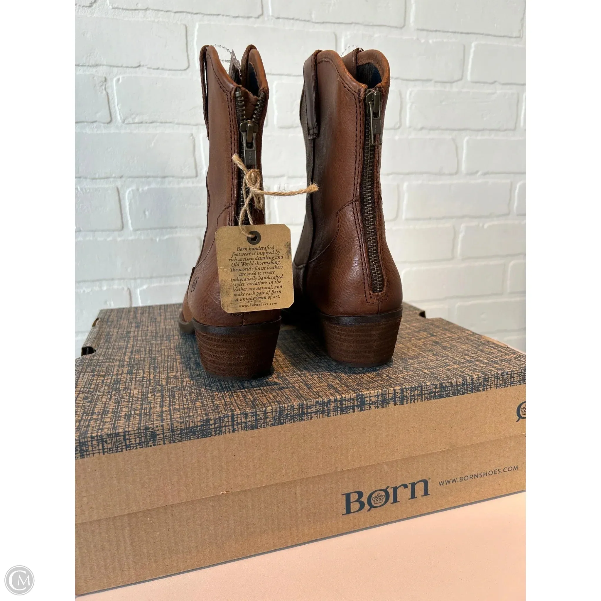 Boots Western By Born In Brown, Size: 8 Work Boots Clearance Sale