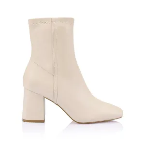 Lizzo Stretch Ankle Boots - Bone Stretch Ankle Boots For Snow