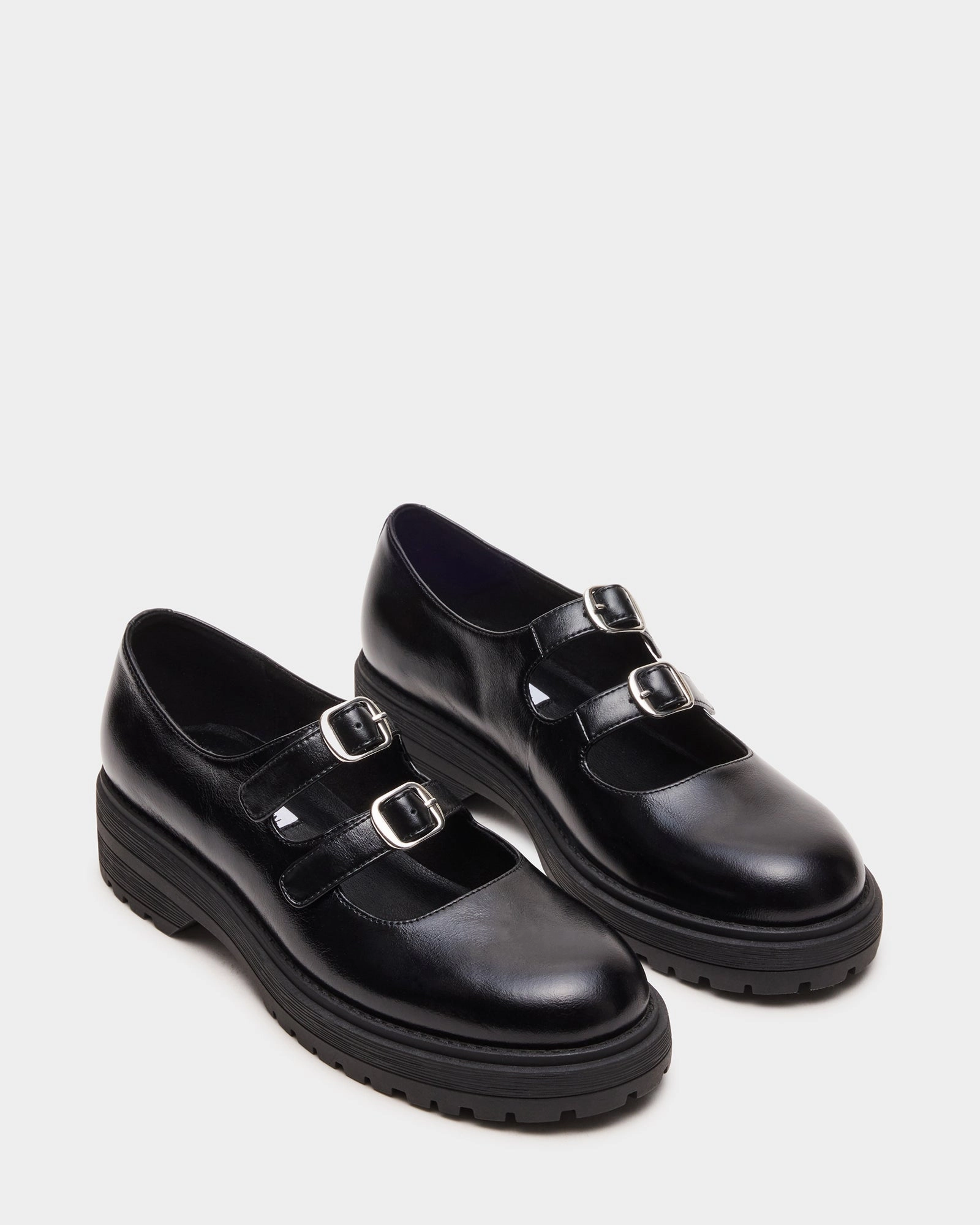 ALBA BLACK LEATHER Penny Loafers With Penny In Them