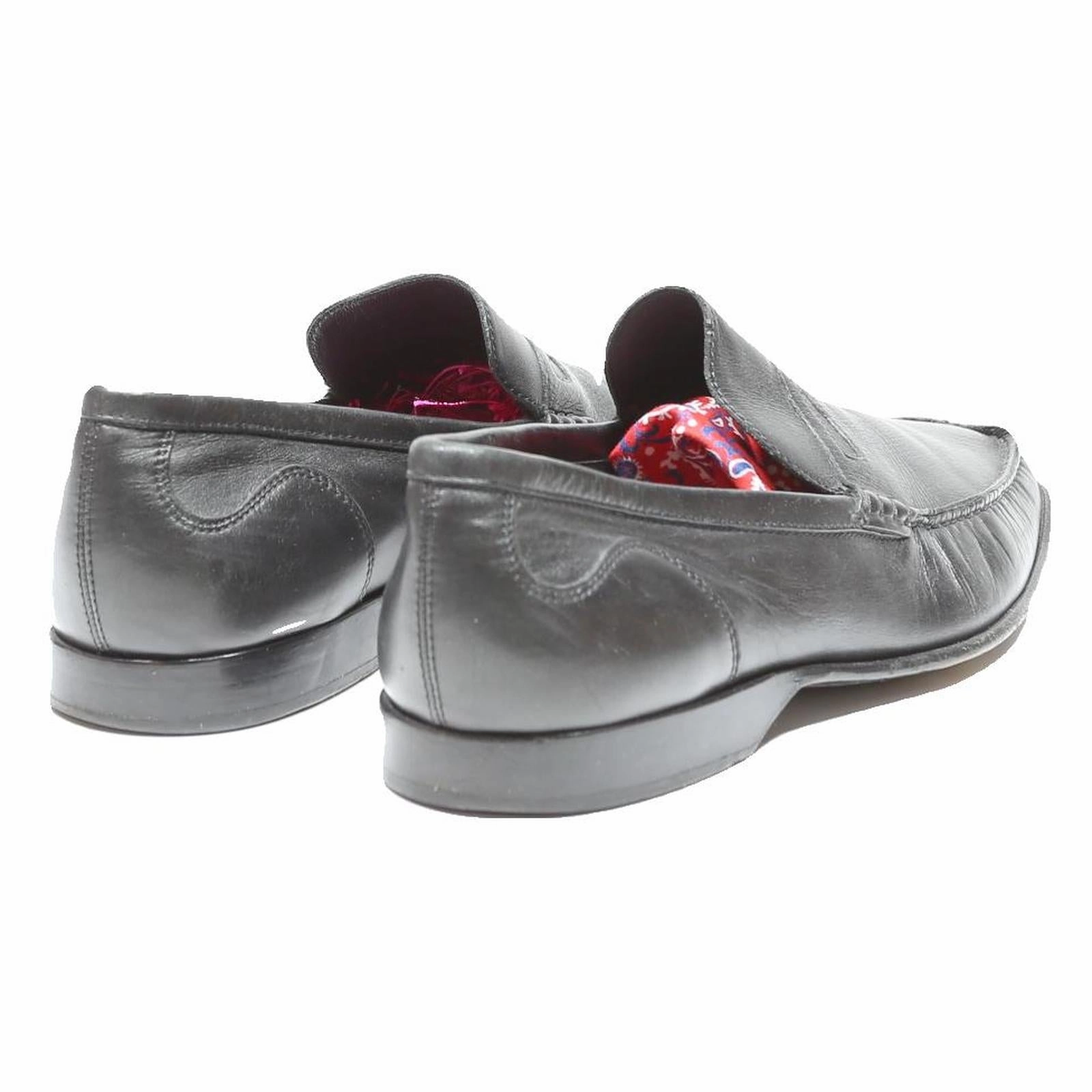 Loafers 2024 BALLY Mens Leather Loafers Black UK 6.5 Classic Formal Slip-On Shoes