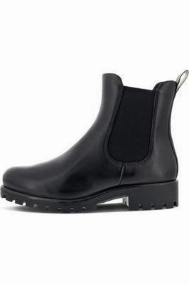 White Ankle Boots Low Heel ECCO Modtray W Black 490023 01001 black