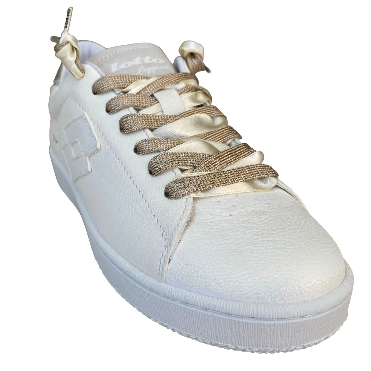 Lotto Leggenda scarpa sneakers da donna Autograph Pearl 221130 61I bianco antico-mandorla dorata Sneakers On Line