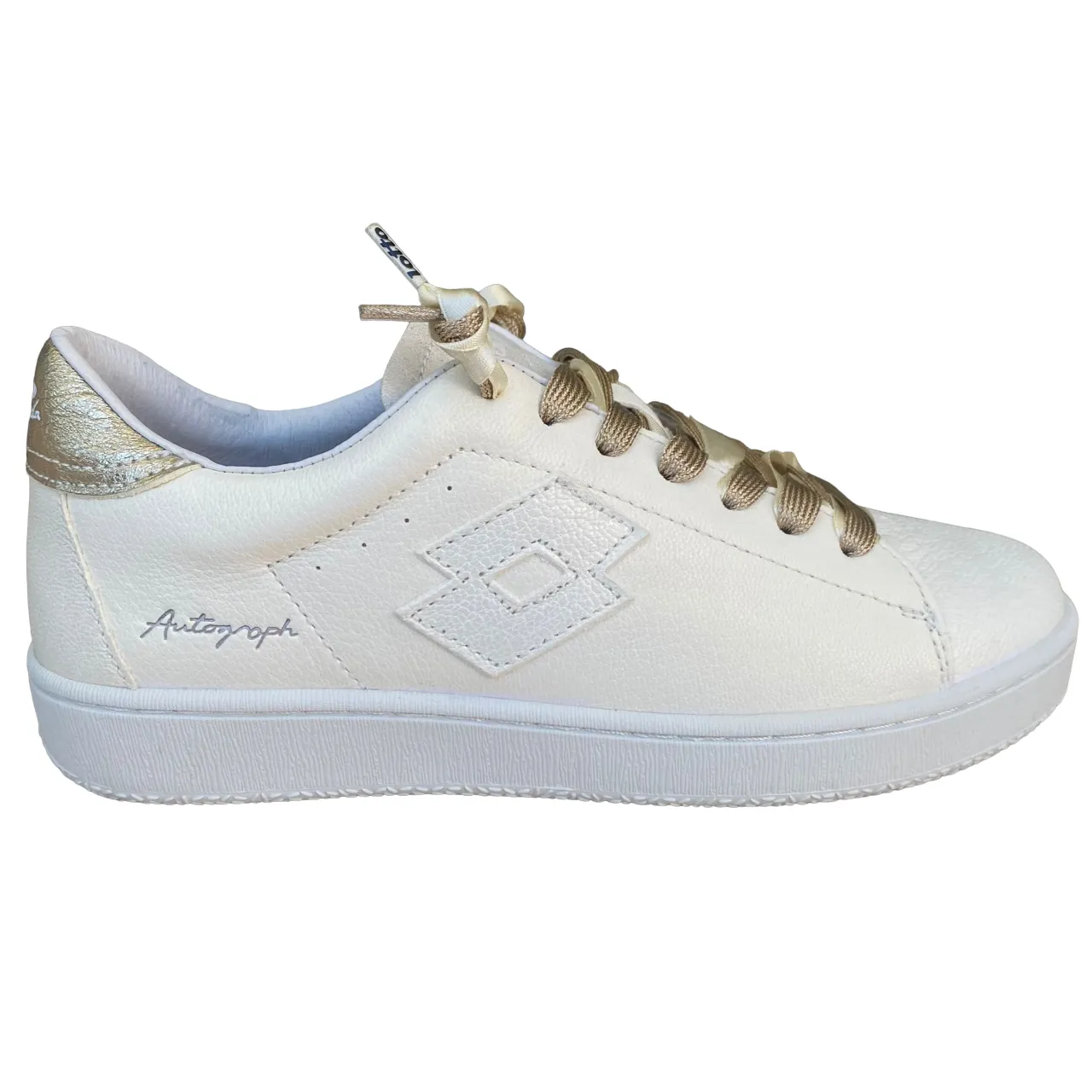 Lotto Leggenda scarpa sneakers da donna Autograph Pearl 221130 61I bianco antico-mandorla dorata Sneakers Vintage