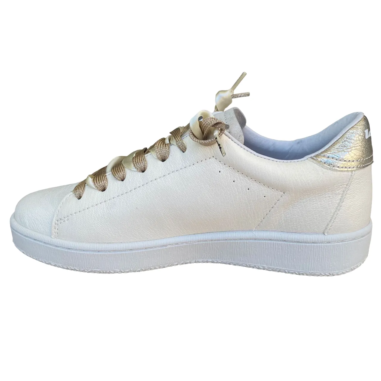 Sneakers Size 18 Lotto Leggenda scarpa sneakers da donna Autograph Pearl 221130 61I bianco antico-mandorla dorata