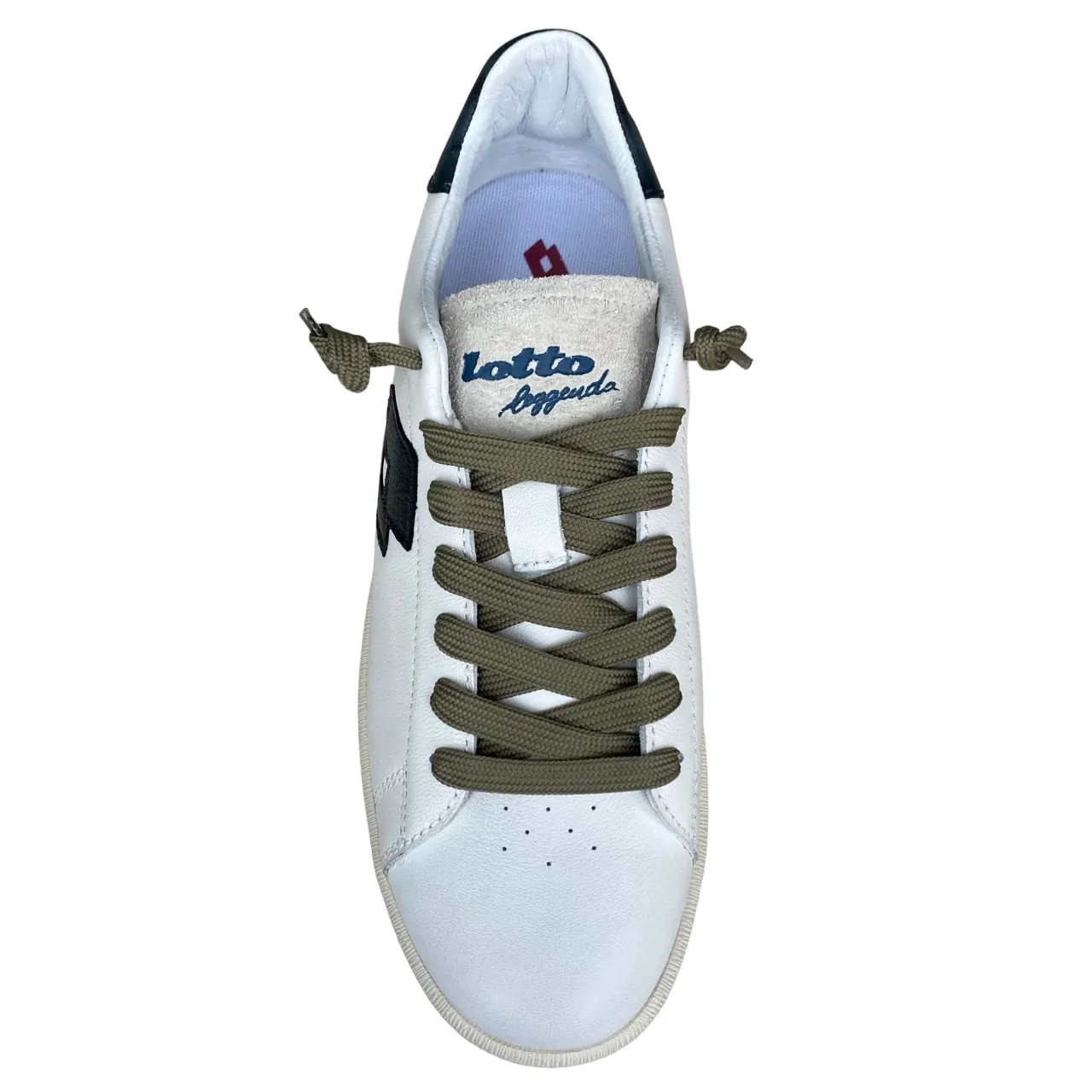 Lotto Leggenda scarpa sneakers da uomo Autograph Legend 3 220320 BGC bianco-blu-marrone Casual Slip On Sneakers