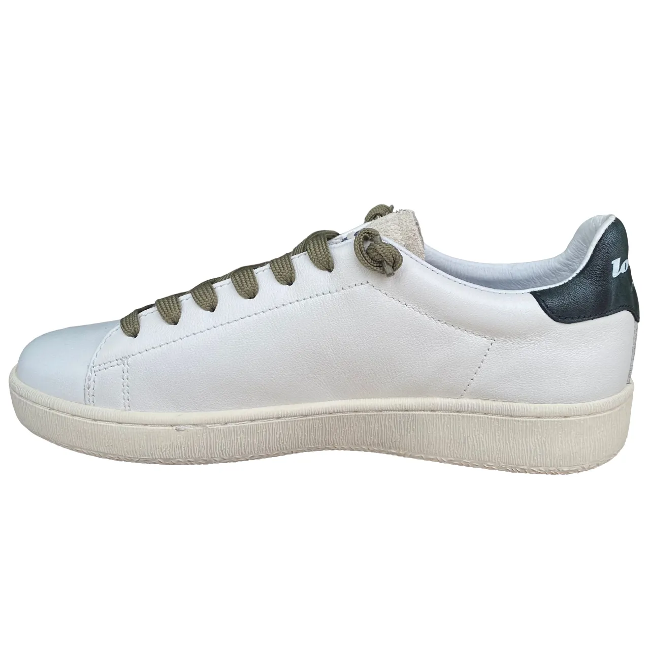 Lotto Leggenda scarpa sneakers da uomo Autograph Legend 3 220320 BGC bianco-blu-marrone Wash Sneakers