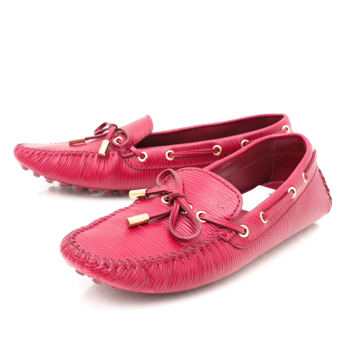 Louis Vuitton Fuchsia Gloria Loafers 38 Wide Width Penny Loafers