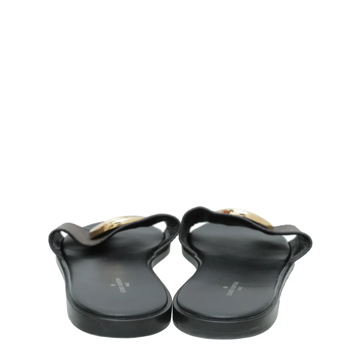 Shoes Flat Wide Feet Louis Vuitton Monogram Lock It Flat Mules 41