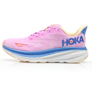 Hoka One One Clifton 9 Women's Wide Fit Running Shoe - Cyclamen/Sweet Lilac Gymnastics Road Running Shoes