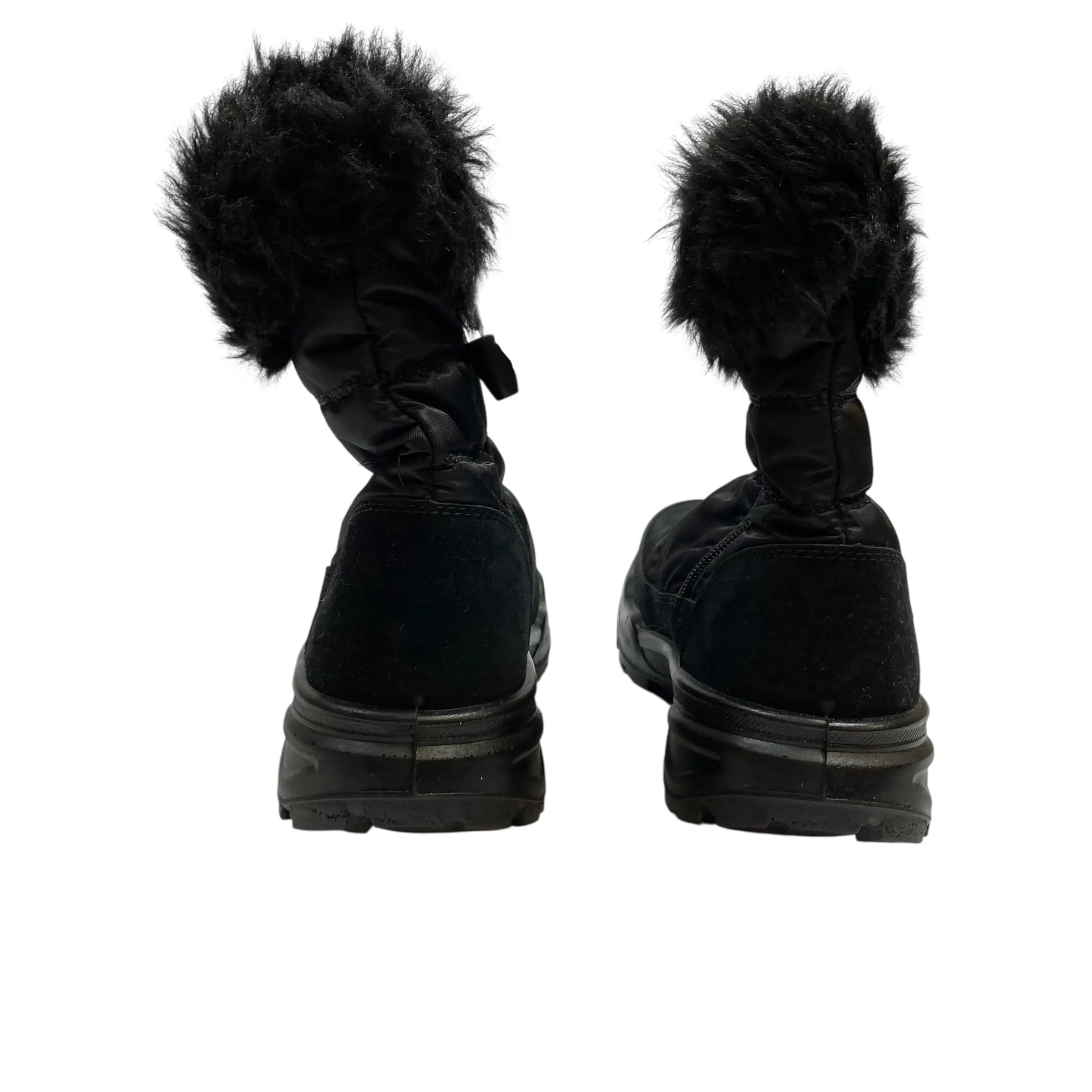 Boots Snow By Spring Step In Black, Size:9 Suede Boots Wedge