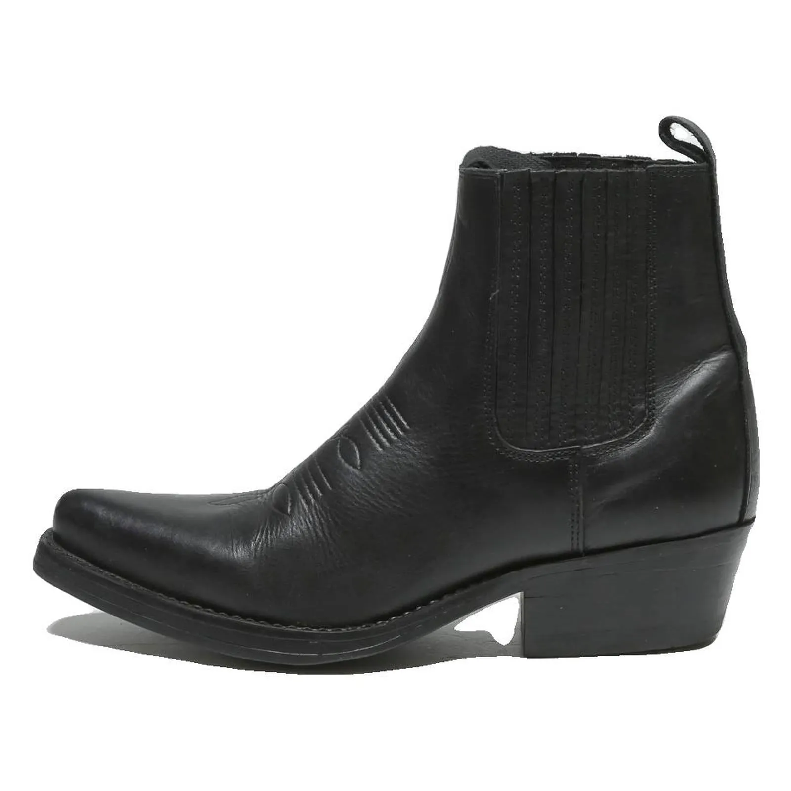 KRNTUCKY'S WESTERN Womens Ankle Boots Leather Black UK 6 Stylish Western Barefoot Work Boots