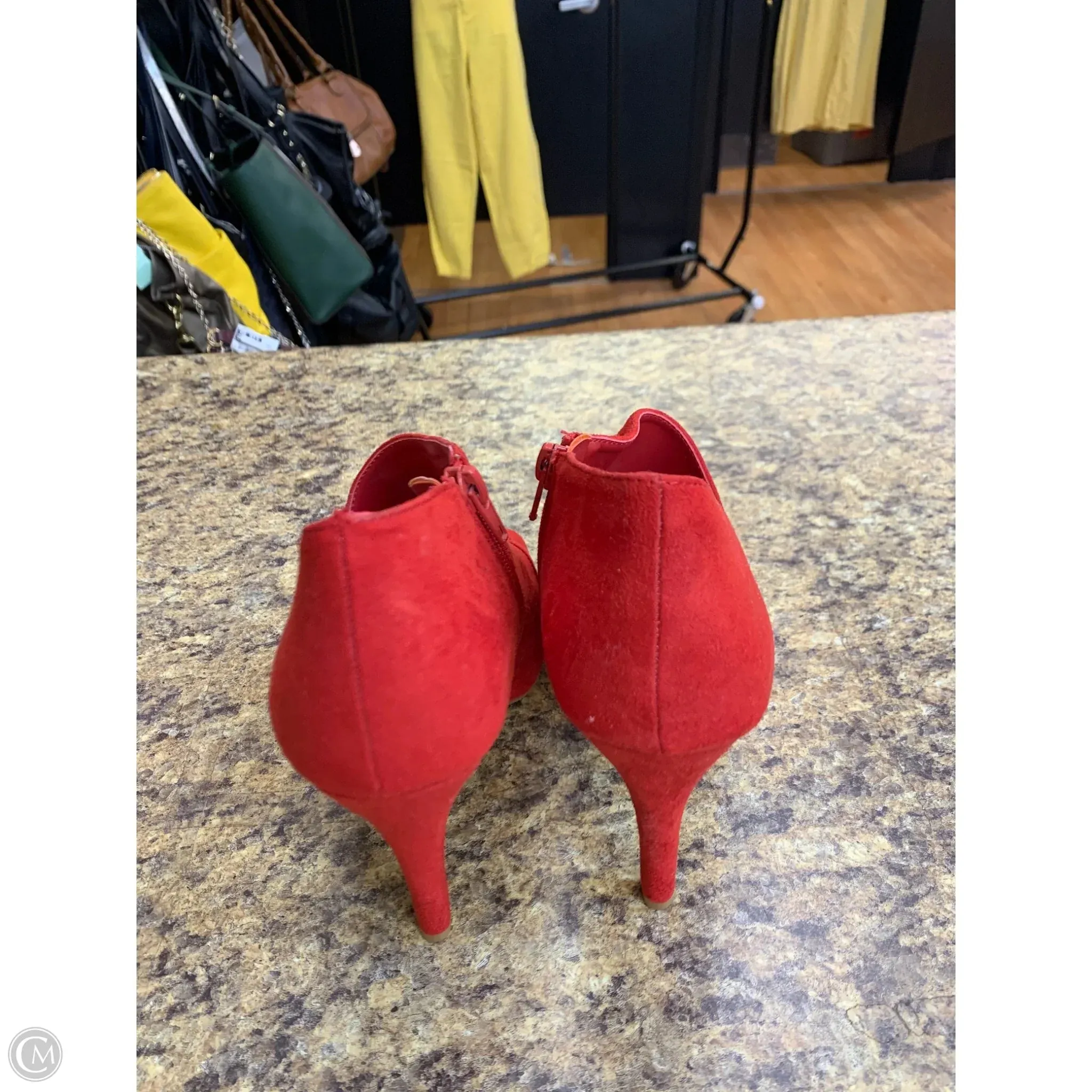 Boots Ankle Heels By Fergalicious In Red, Size: 8 Pryle Ankle Boots