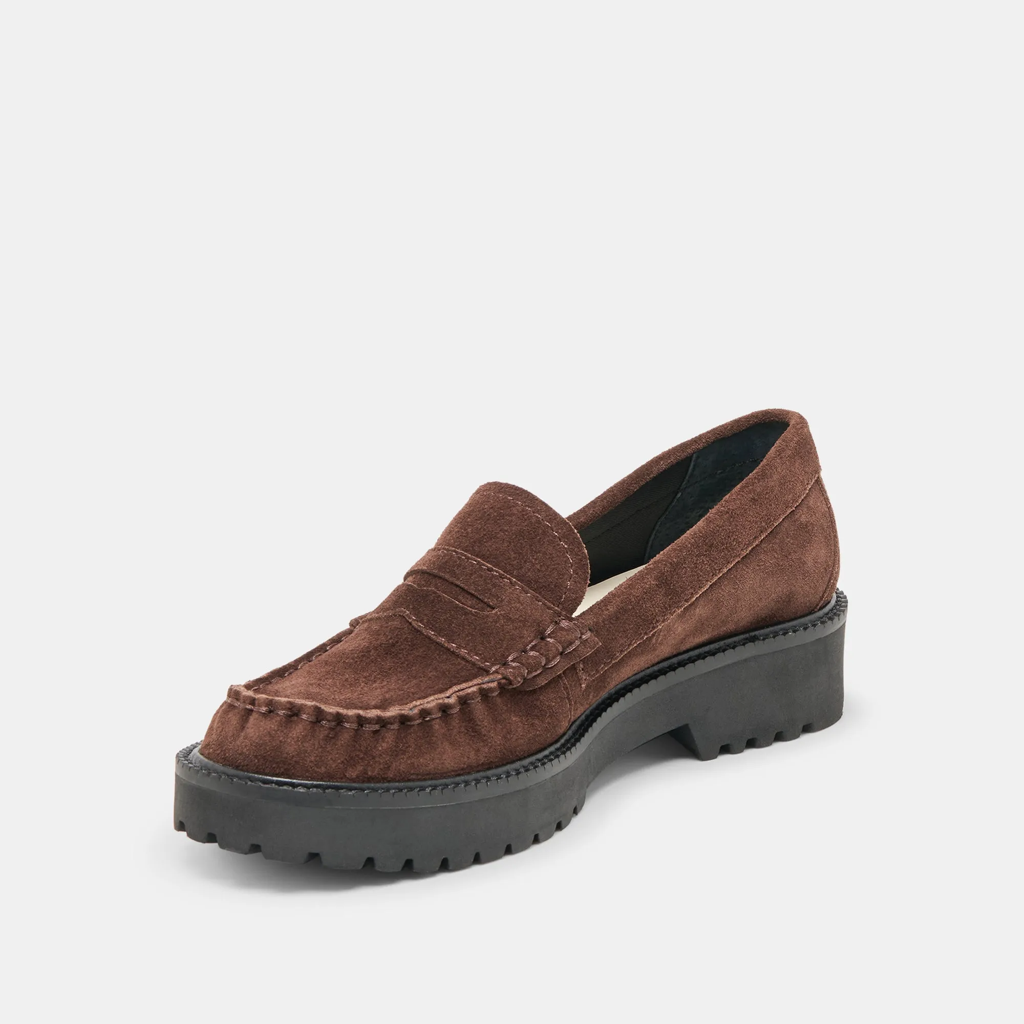 MEREK LOAFERS DK BROWN SUEDE G H Bass Loafers