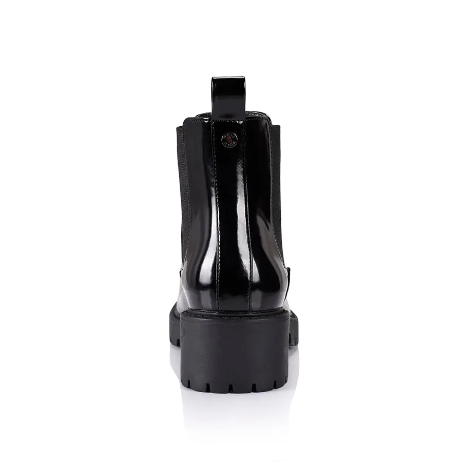 Jaya Chelsea Gusset Boots - Black Box PU Equine Boots