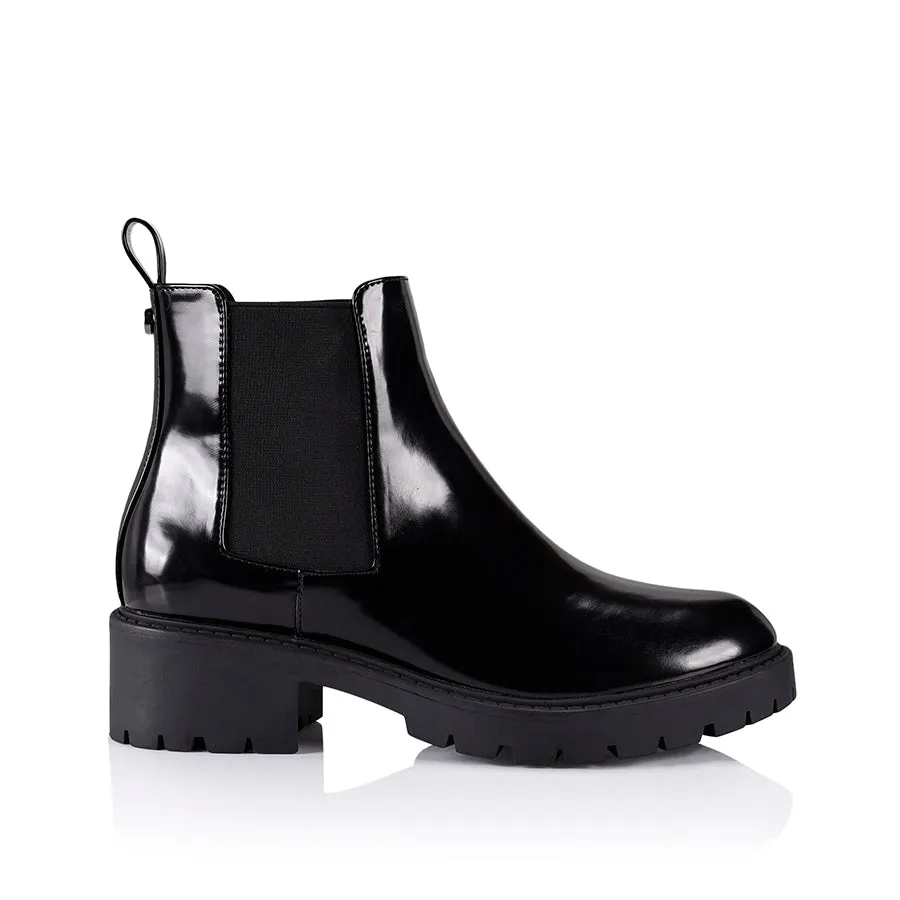 Good Welding Boots Jaya Chelsea Gusset Boots - Black Box PU
