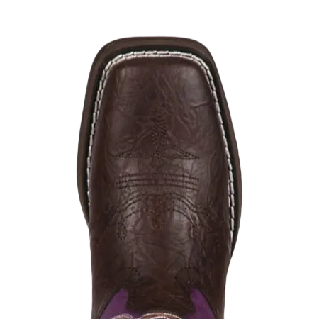 Durango Youth Girl's Lil Durango Purple & Brown Western Boots BT386 Boots As Shoes