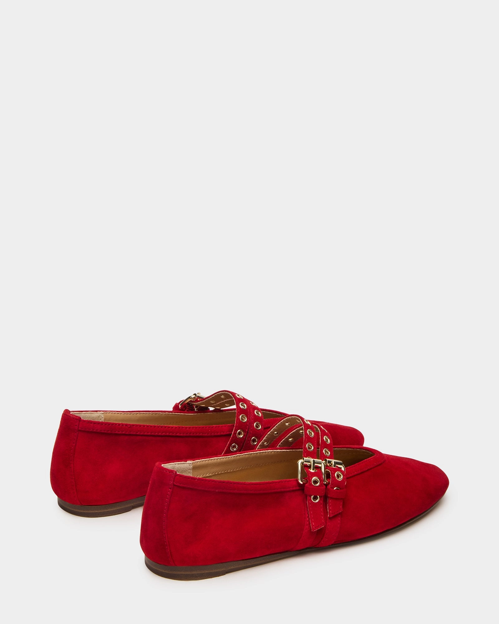 Nine West High Heel Loafers LYDIA RED SUEDE