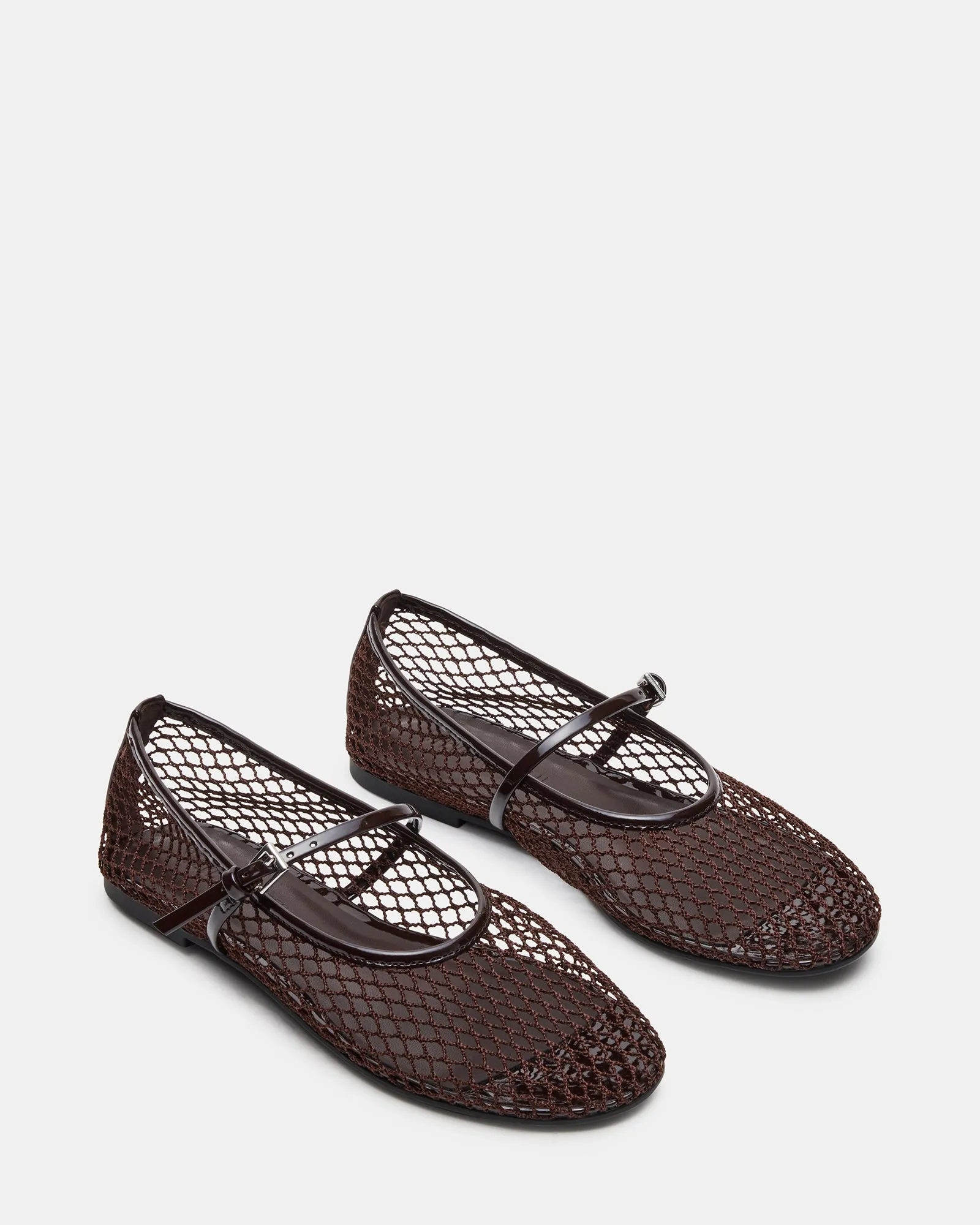 MAGS BROWN Houndstooth Flats Shoes