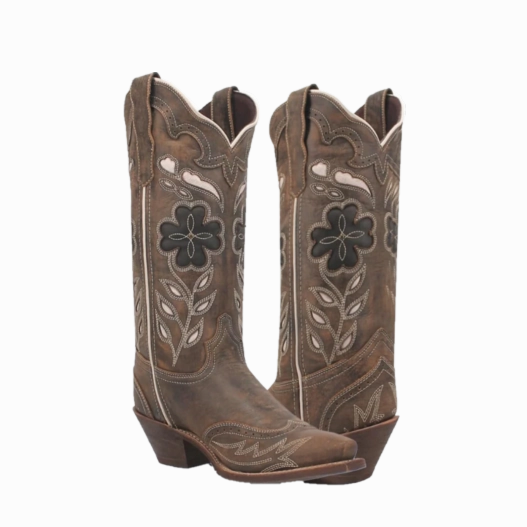 Laredo Ladies Zuri Snip Toe Brown Western Boots 54268-BN Volcom Boots