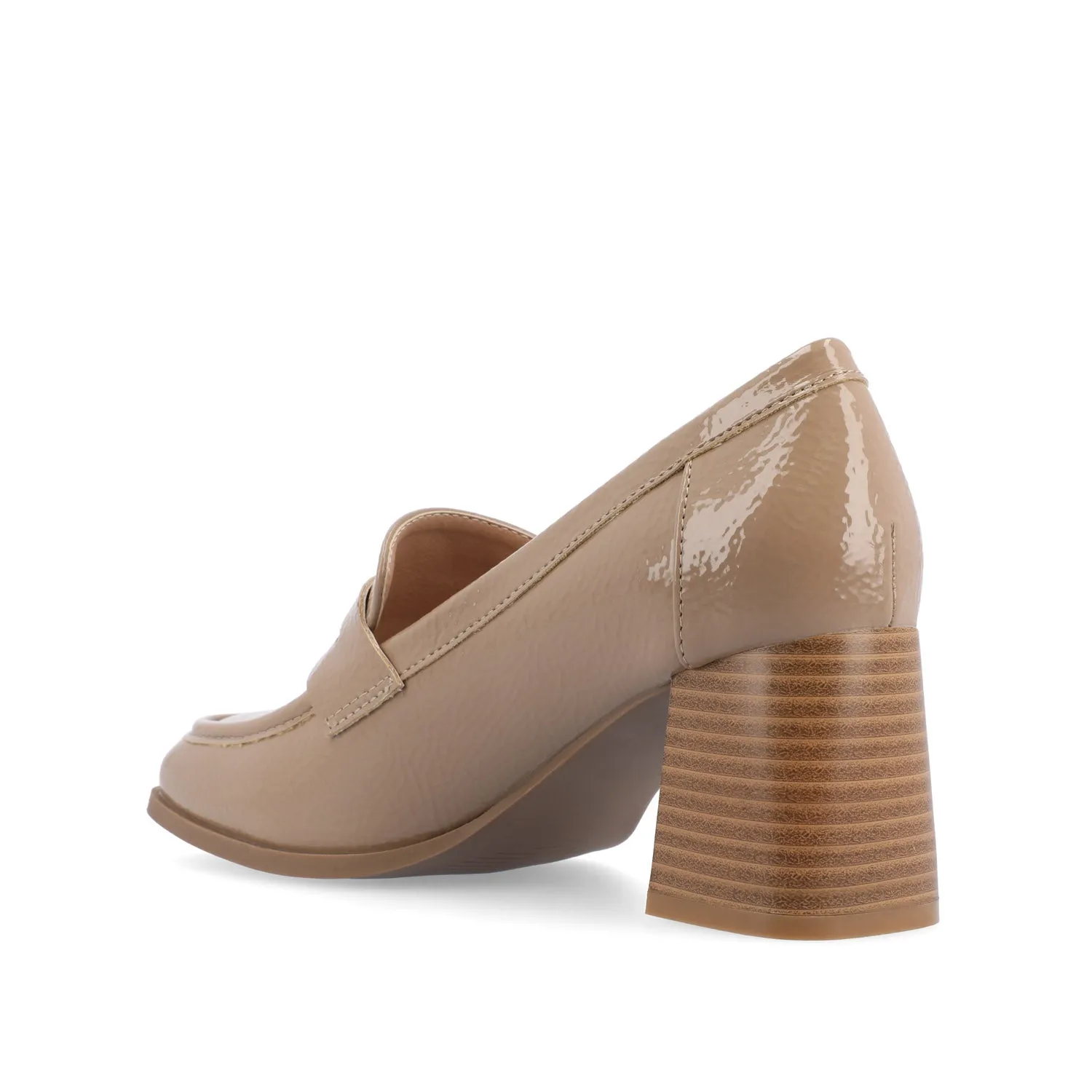 Straw Loafers MALLEAH BLOCK HEEL LOAFERS IN WIDE