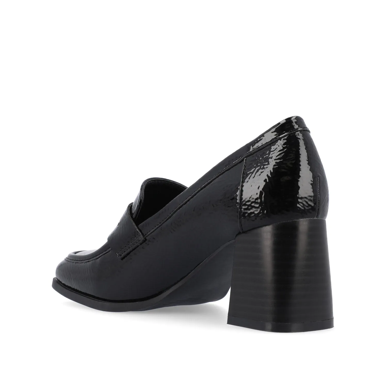 MALLEAH BLOCK HEEL LOAFERS IN WIDE Loafers Soft