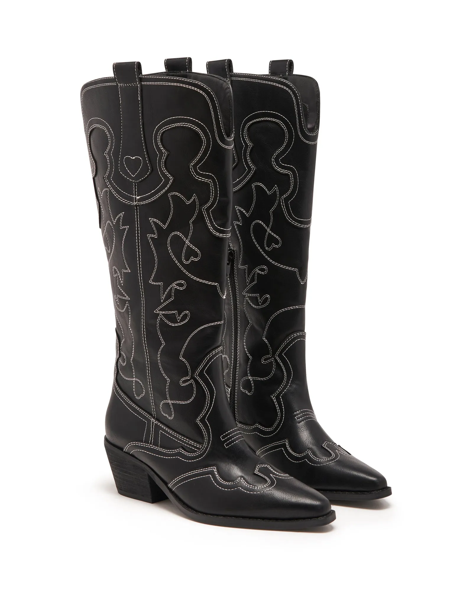 Helms Boots Malvin Cowboy Boot Black Smooth