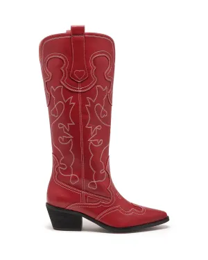 Malvin Cowboy Boot Cherry Smooth Thermolite Boots