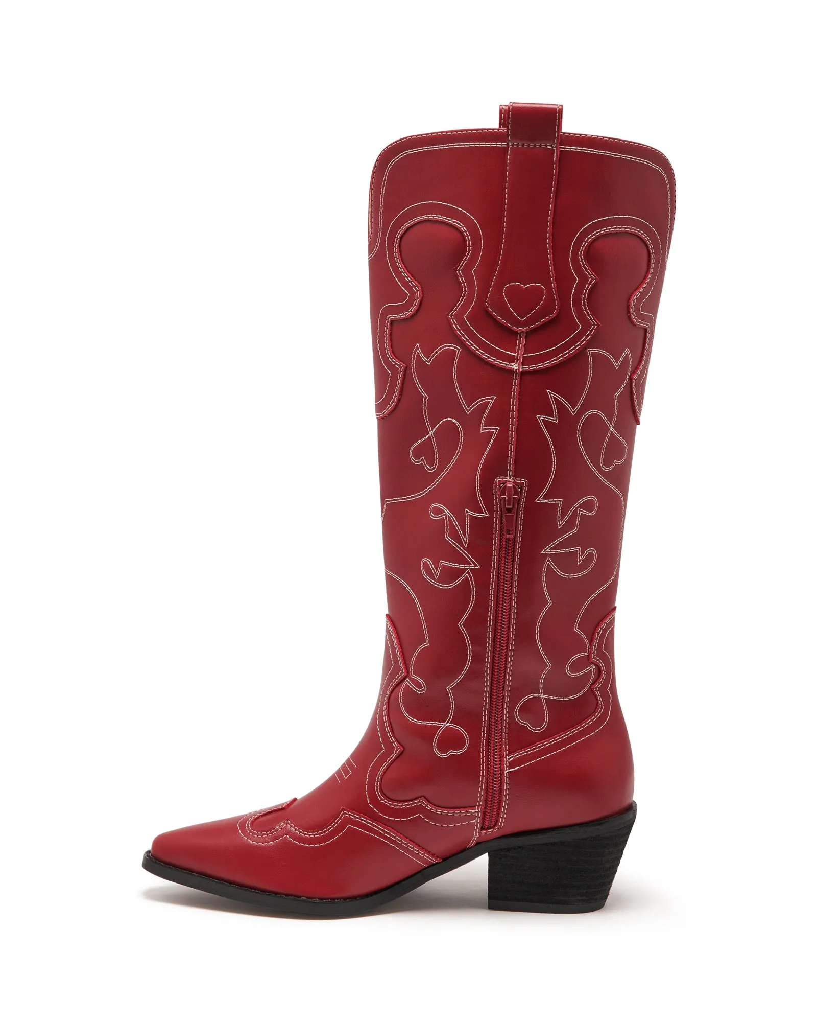 Malvin Cowboy Boot Cherry Smooth Good Construction Boots