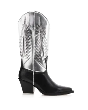 MARMALADE - BLACK-SILVER METALLIC Recovery Boots