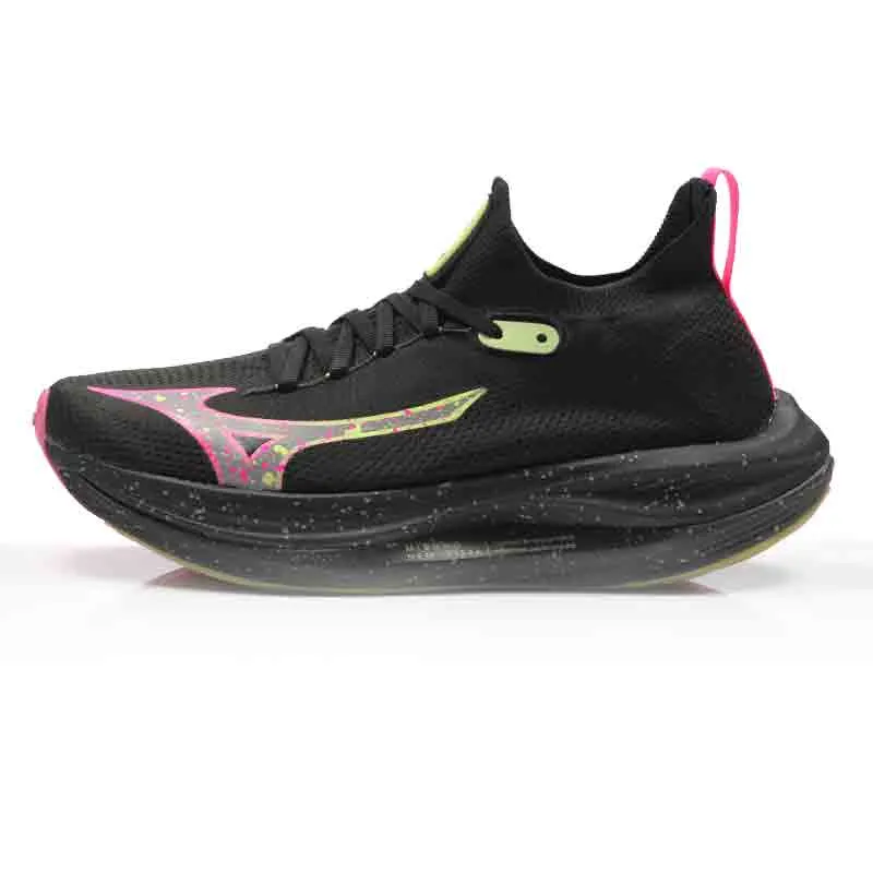 Mizuno Women's Neo Vista Running Shoe - Black/Silver/Pink Tetra Run Shoes Outlet