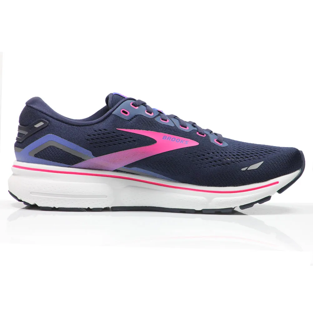 Best Running Shoes For Flat Footed Runners Brooks Ghost 15 Women's Running Shoe - Peacoat/Blue/Pink