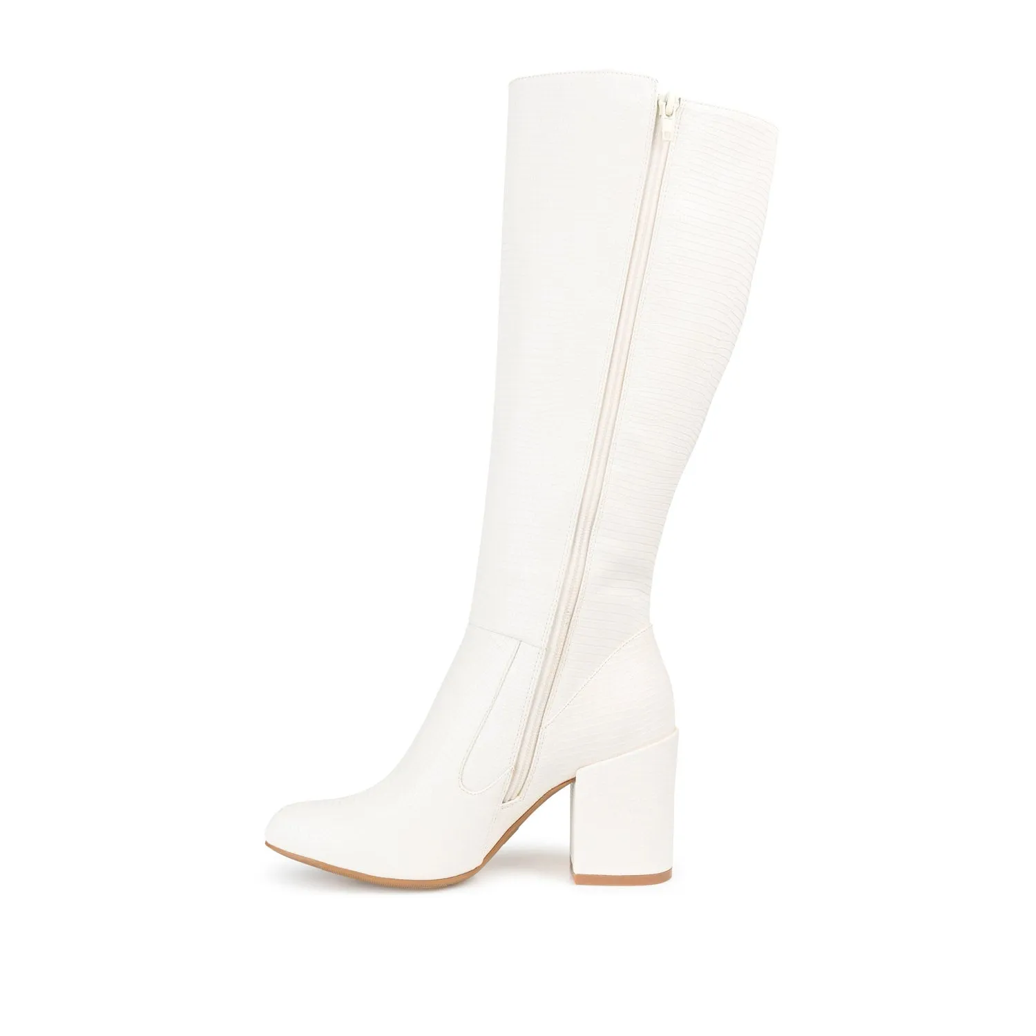 TAVIA KNEE-HIGH BOOTS IN WIDE CALF Tractor Boots