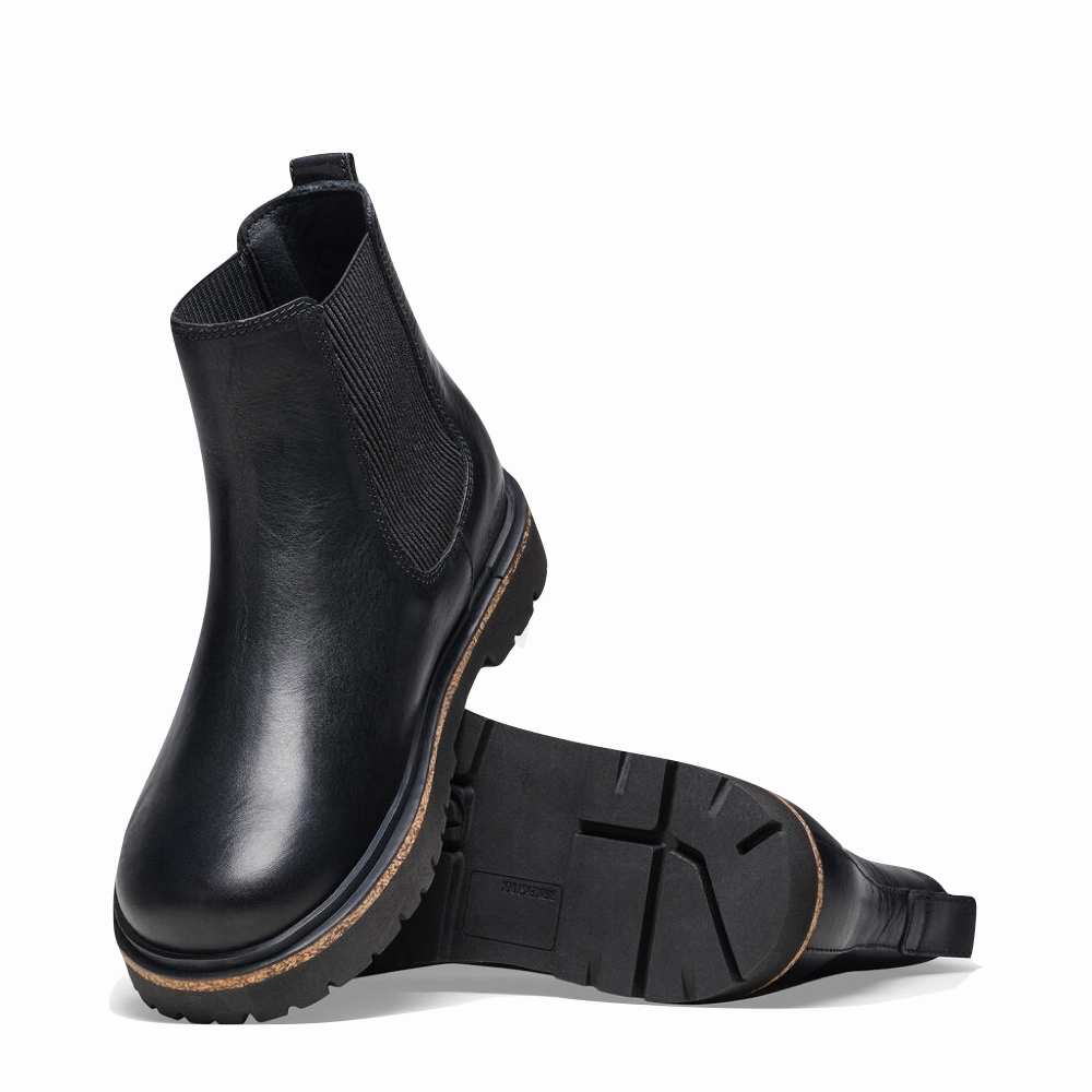 Leather Thigh Boots Birkenstock Women's Highwood Leather Pull On Chelsea Boot in Black