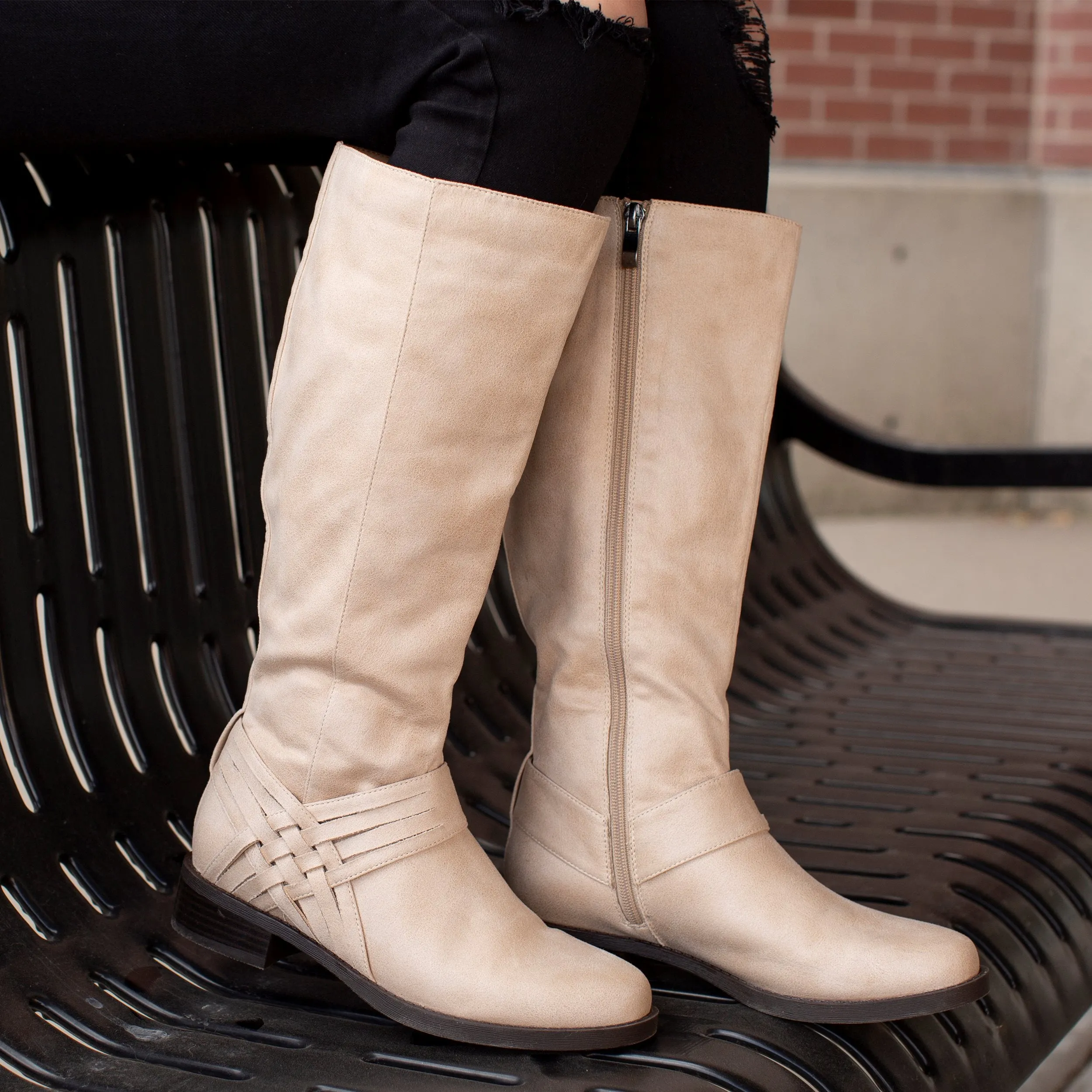MEG RIDING BOOTS IN X-WIDE CALF Kalkal Boots