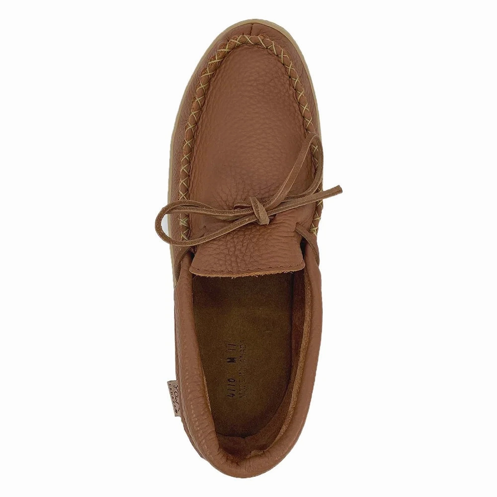 Soft Plush Slip On Sneakers Men's Driving Moc Chestnut