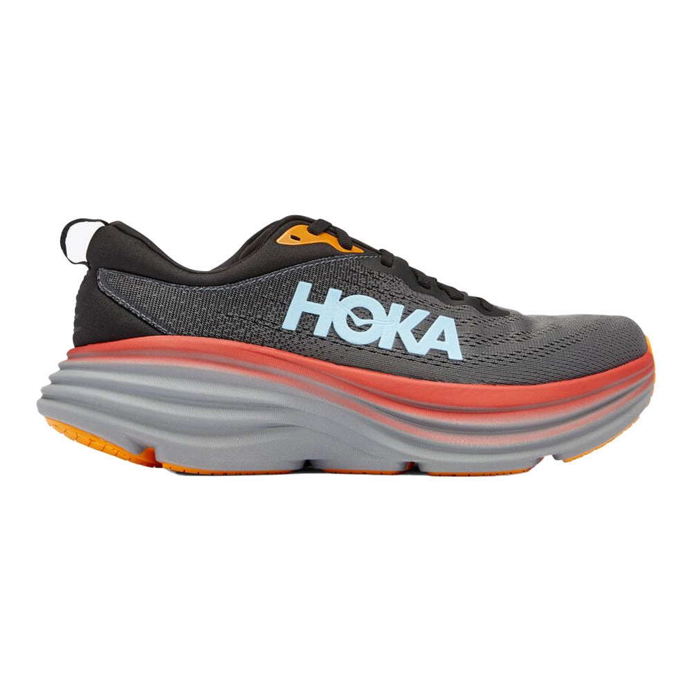 Bondi 8 Men's Hoka Bondi 8, Anthracite/Castlerock, 9.5 D Medium