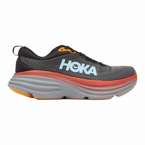 Men's Hoka Bondi 8, Anthracite/Castlerock, 9.5 D Medium Narrow Feet
