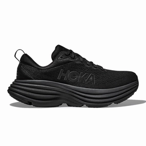 Kuru Shoes Vs Men's Hoka Bondi 8, Black/Black, 12 D Medium
