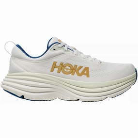 Men's Hoka Bondi 8, Frost/Gold, 12 D Medium Better Than Shoes