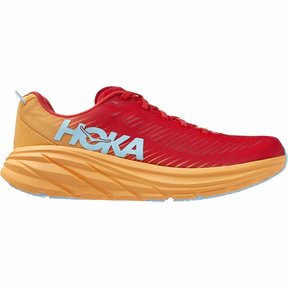 Men's Hoka Rincon 3, Fiesta/Amber Yellow, 12 D Medium Hurt My Feet