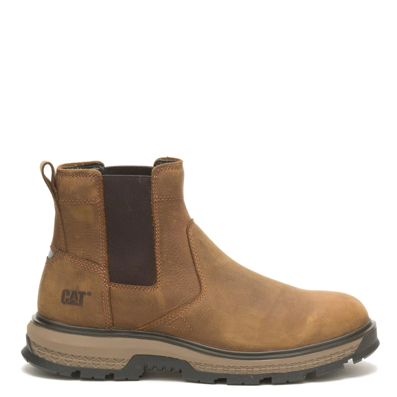 Blousing Boots Men's Caterpillar, Exposition Chelsea Soft Toe Work Boot