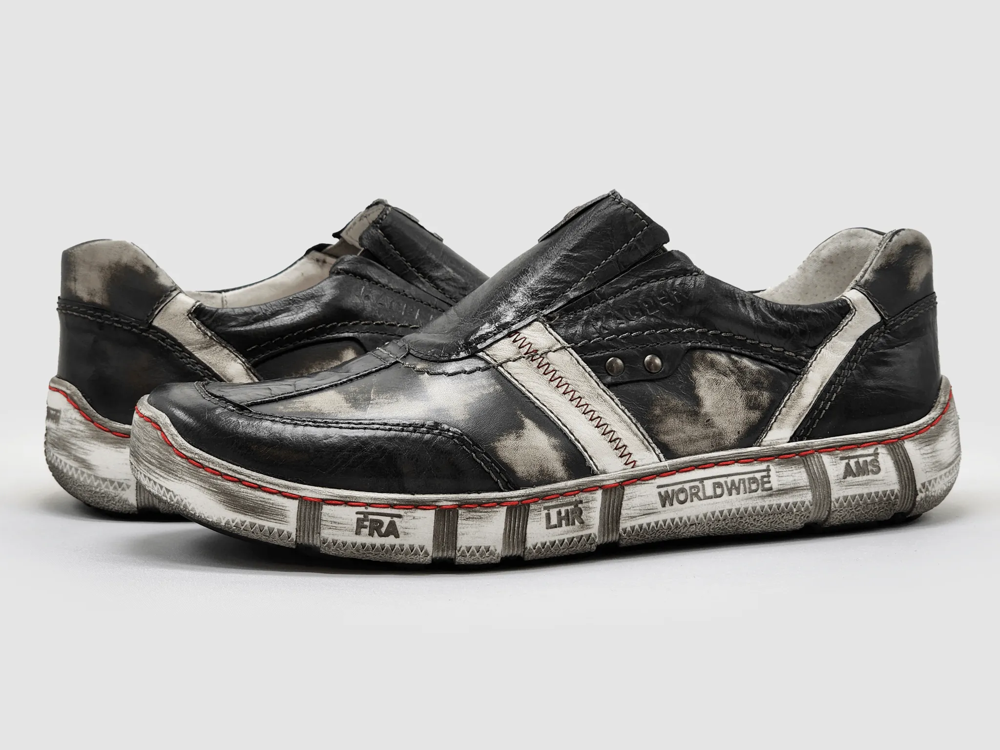 Nike Women Slip On Sneakers Size 7 Pink Men's Comfort Slip-On Leather Shoes - Black/White