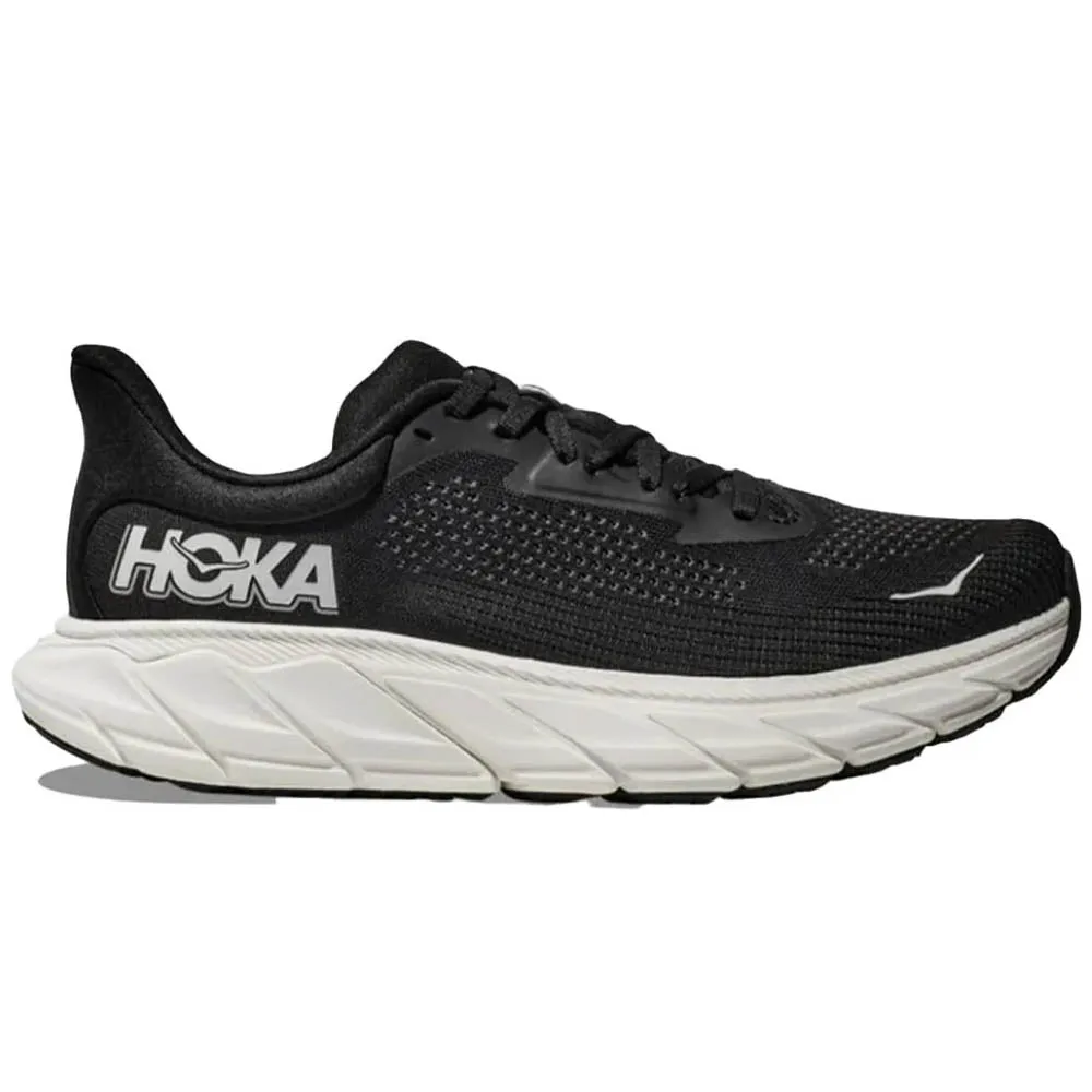 Hip Pain Men's Hoka Arahi 7, Black/White, 11.5 D Medium