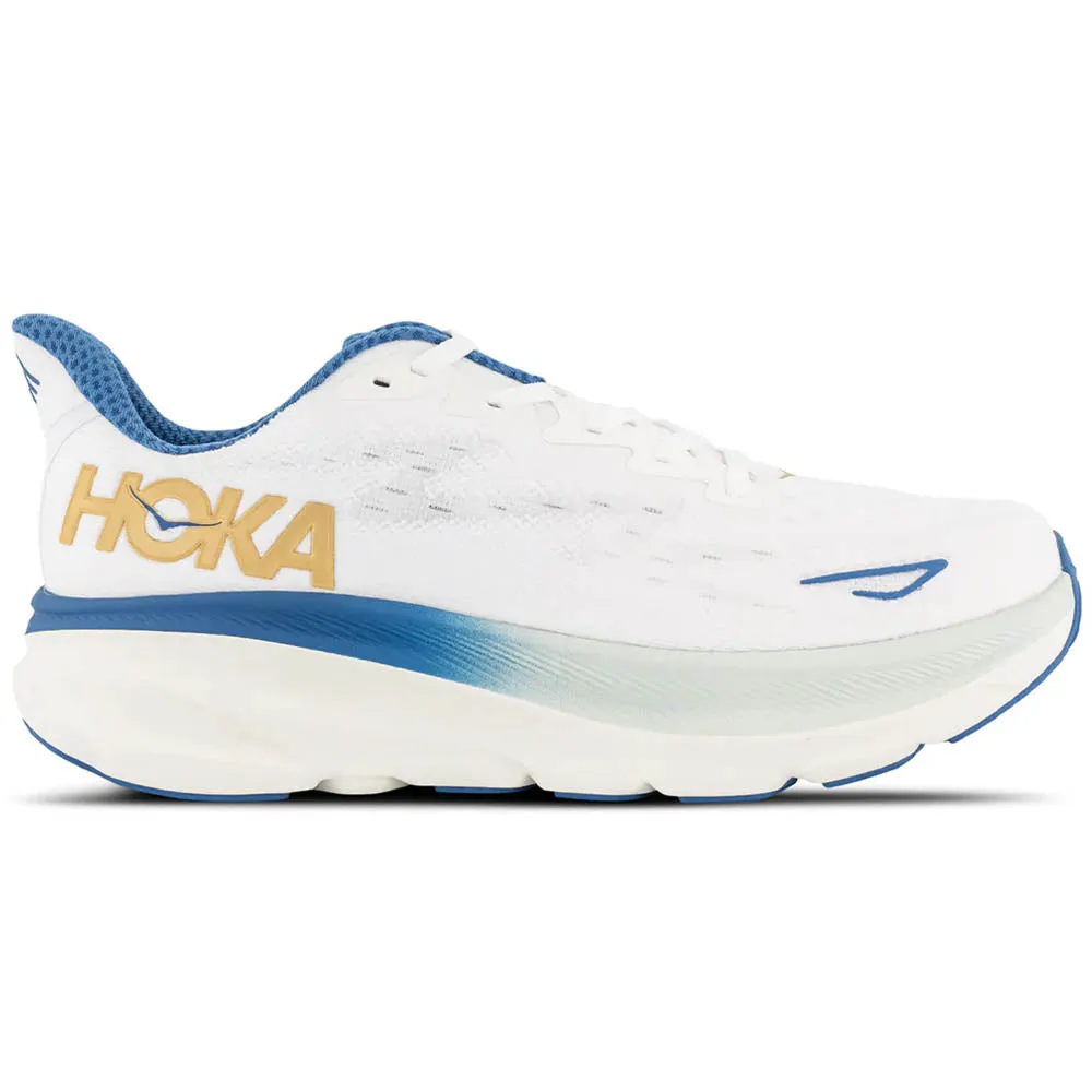 Men's Hoka Clifton 9, Frost/Gold, 13 D Medium Generic