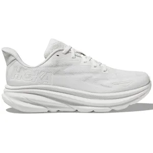 Men's Hoka Clifton 9, White/White, 10.5 D Medium For Seniors
